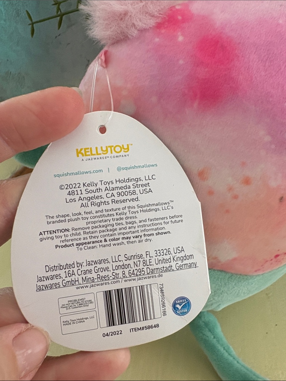 Squishmallows 8" Gala The Griffin Plush Soft Pink & Green Stuffed Animal NEW NWT - Picture 3 of 7